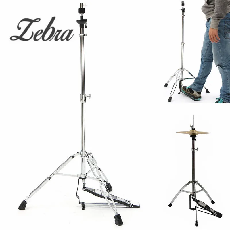 

Zebra 24-39 inch Hi-Hat Stand-Griffin HiHat Cymbal Hardware Drum Pedal Holder Mount For Percussion Musical Instruments Parts