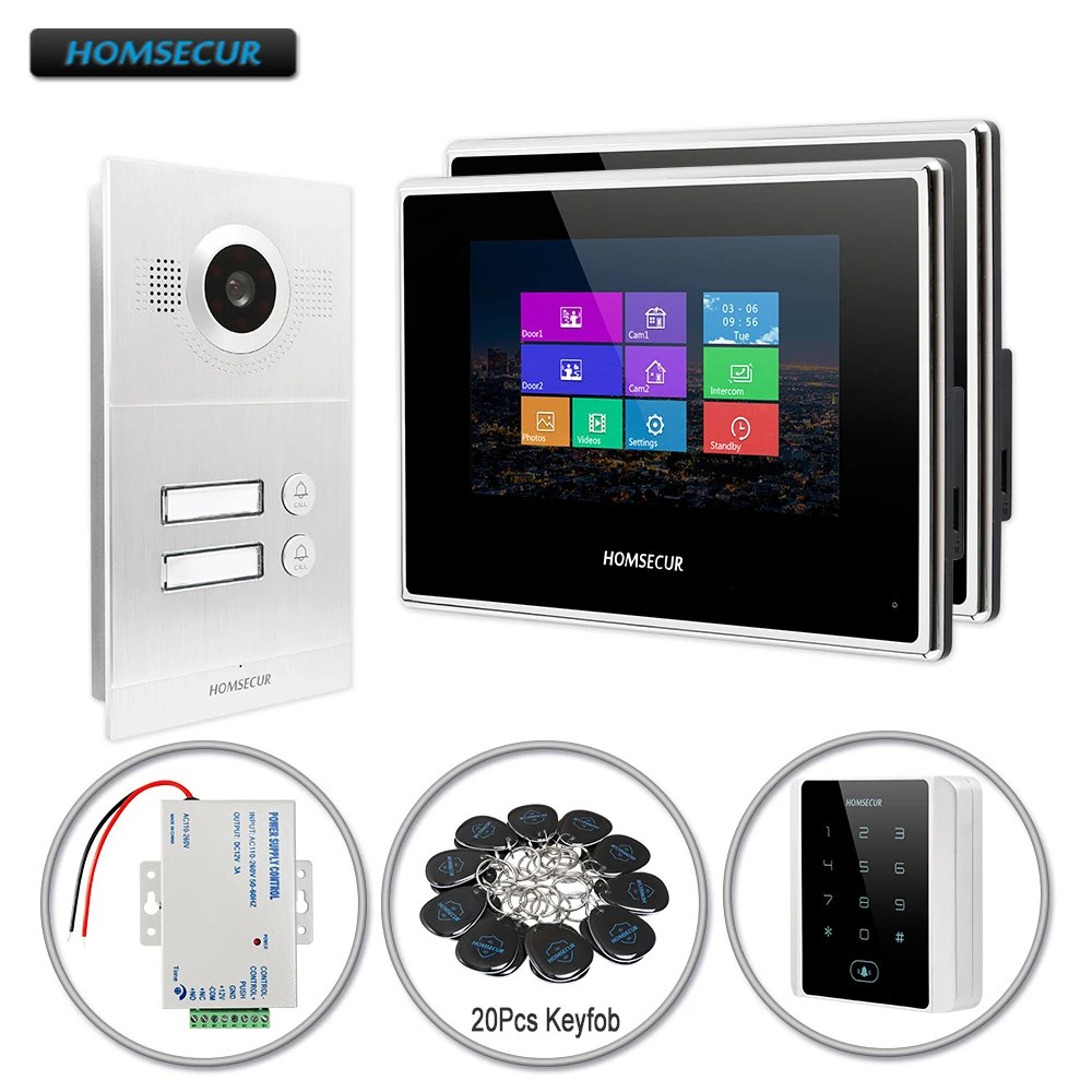 HOMSECUR Video Door Entry Security with Recording & Snapshot