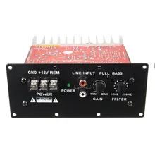 New 100W 12V Car Hi-Fi Bass Power Amplifier Powerful 6-12inch Subwoofers Digital AMP