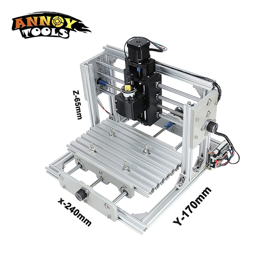 CNC2417 diy гравировальный станок с ЧПУ 0,5 Вт-5,5 Вт мини Pcb ПВХ фрезерный станок, металлический станок для резьбы по дереву, фрезерный станок с ЧПУ, GRBL контроль