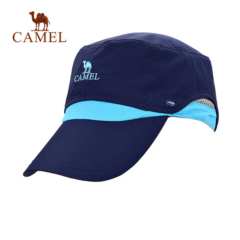 

CAMEL Unisex Nylon Outdoor Visor Hat Double Layer Ultralight Breathable Comfortable Hiking Camping Fishing Cap