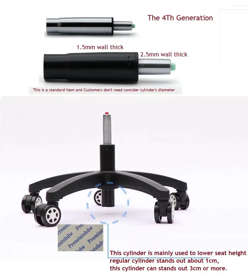 4th Generation Chair Gas Lift Cylinder Replacement Pneumatic Shock