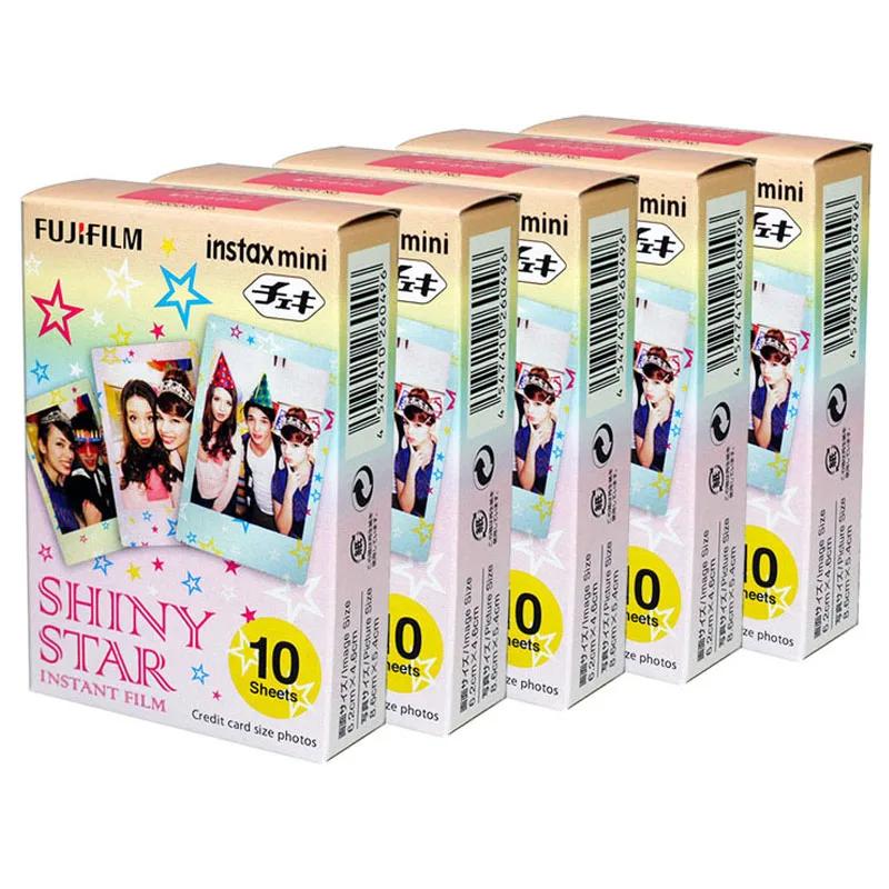 Fujifilm Instax Mini Shiny Star Instant 50 пленка для Fuji 7s 8 + 9 25 50s 70 90 300 SP-1 2 принтера | Электроника