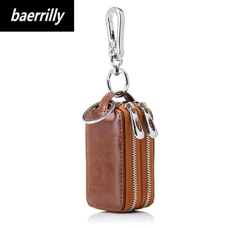 Genuine Leather Car Key Wallets Men Key Holder Housekeeper Keys