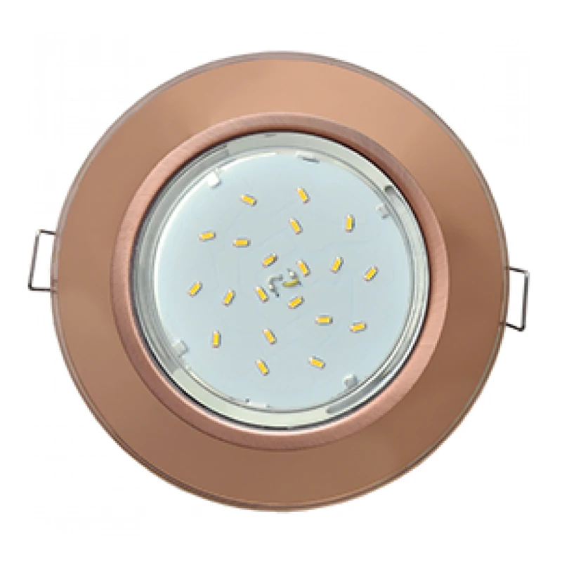 Ecola GX53 H4 5310 Glass Светильник круглый встраиваемый для ламп Круг 38x133|Потолочные