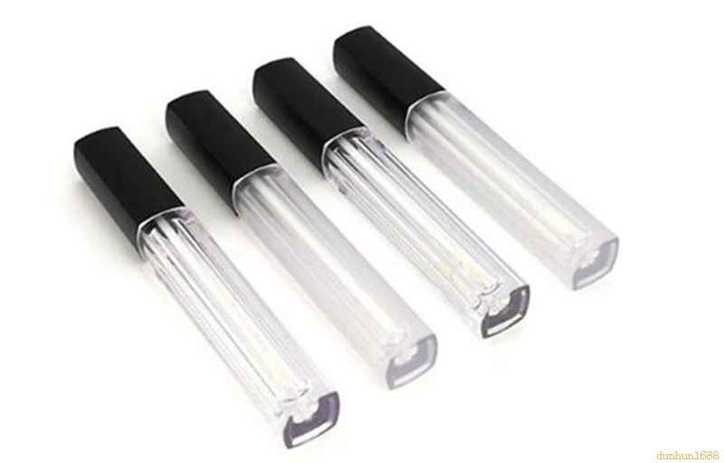Пустой тюбик для блеска губ 100 шт./лот контейнер 5 мл макияжа с маслом квадратные