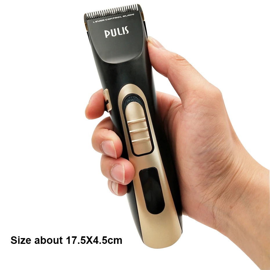 PULIS Electric Hair Clipper Professional Hair Trimmer 100-240V Rechargeable Hairstyle Tool Haircut
