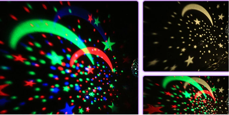 Новинка люминесцентные игрушки романтическое звездное небо Светодиодный Ночник проектор батарея USB луна лампа креативный подарок на день рождения игрушки для детей