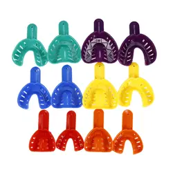 Y & W & F 12 шт./10 шт. зубные Впечатление лотки пластик материалы зубы держатель зубные Центральный питания для инструменты для рта