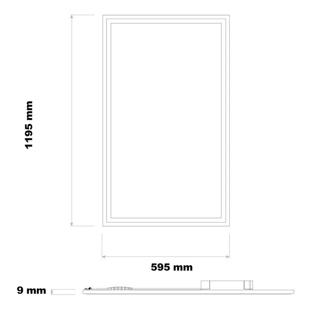 Panel LED Slim 120X60Cm 63W 5700Lm