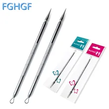 Лидер продаж 10 шт. инструмент для удаления черных точек акне Косметическая игла прыщи прибор для удаления черных точек Красота Макияж инструмент для чистки лица