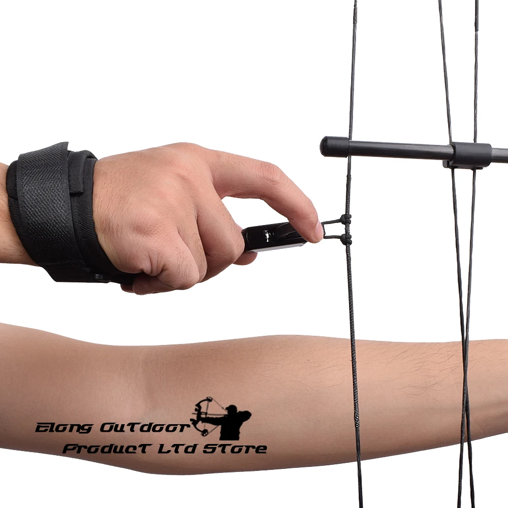 1X Archery Caliper Release Aid Trigger Black Compound Bow Strap