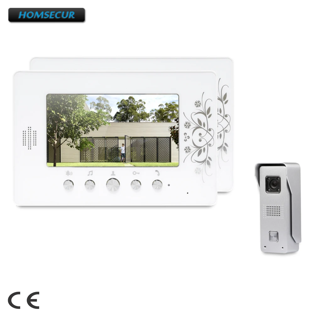 

HOMSECUR 7" Hands-free Video Door Phone Intercom System with Intra-monitor Audio Intercom : XC002+XM709