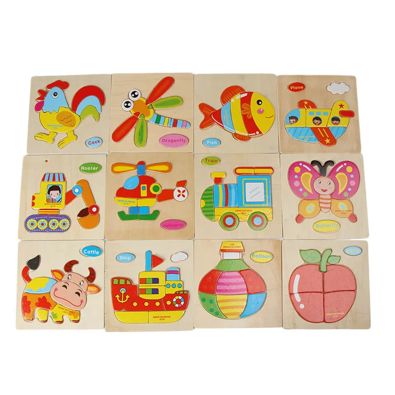 

Cartoon Three-dimensional Small Jigsaw Puzzles Toys Educational Toys For Children