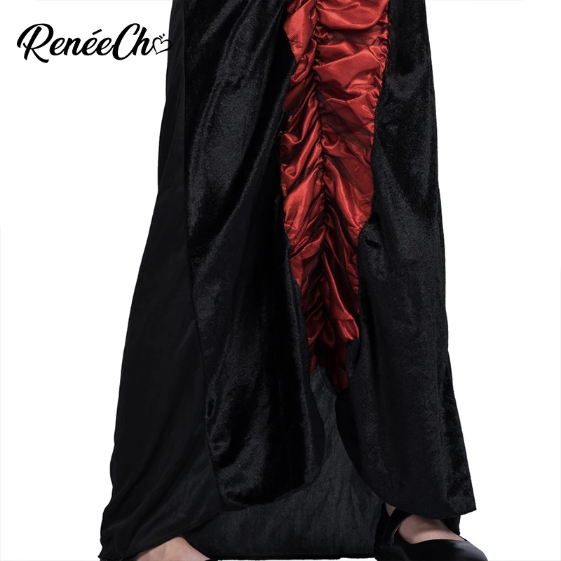 Детский костюм; детский королевский костюм вампира; костюм на Хэллоуин для девочек; Черное длинное платье; костюм ведьмы дьявола; карнавальные вечерние костюмы
