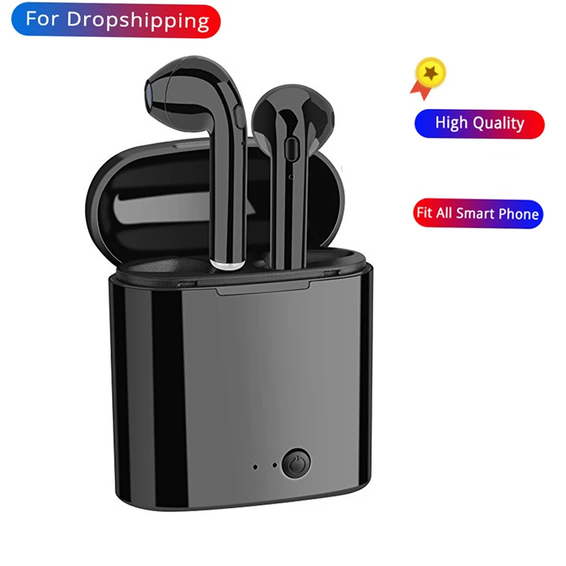 

2019 Vip Ture I7S Tws Bluetooth Earbuds Headset Wireless Mini In-Ear Earphones With charging Box For Dropshipping sellers