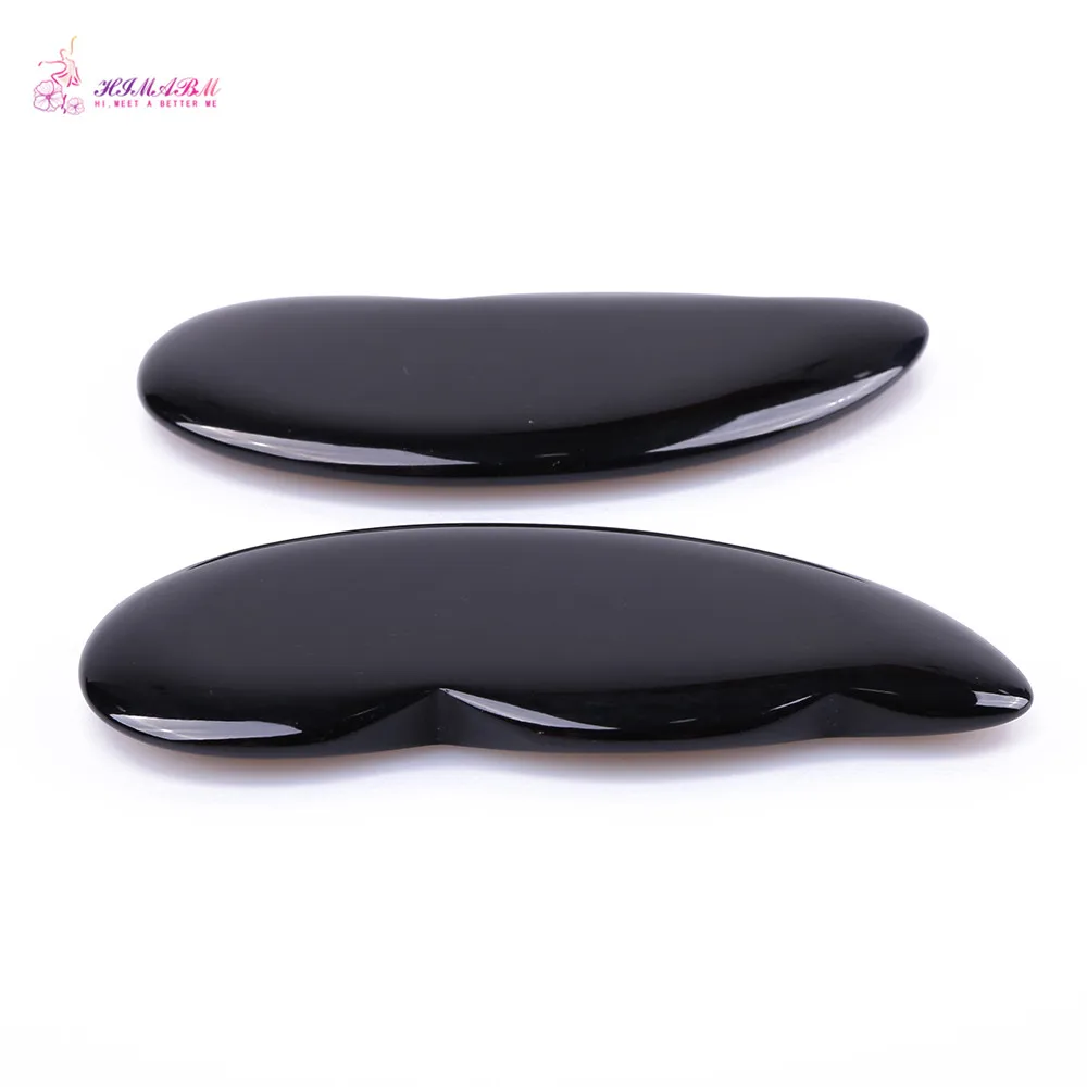 100% Natural black obsidian relax guasha board for wrinkle removal whitening face care beauty face equipment tools 100% Natural black obsidian relax guasha board for wrinkle removal whitening face care beauty face equipment tools