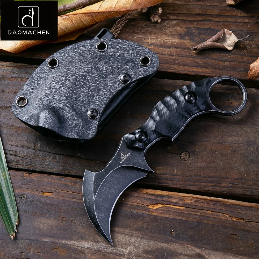 2018 DAOMACHEN Outdoors Tactical Karambit Knife Camping Survival
