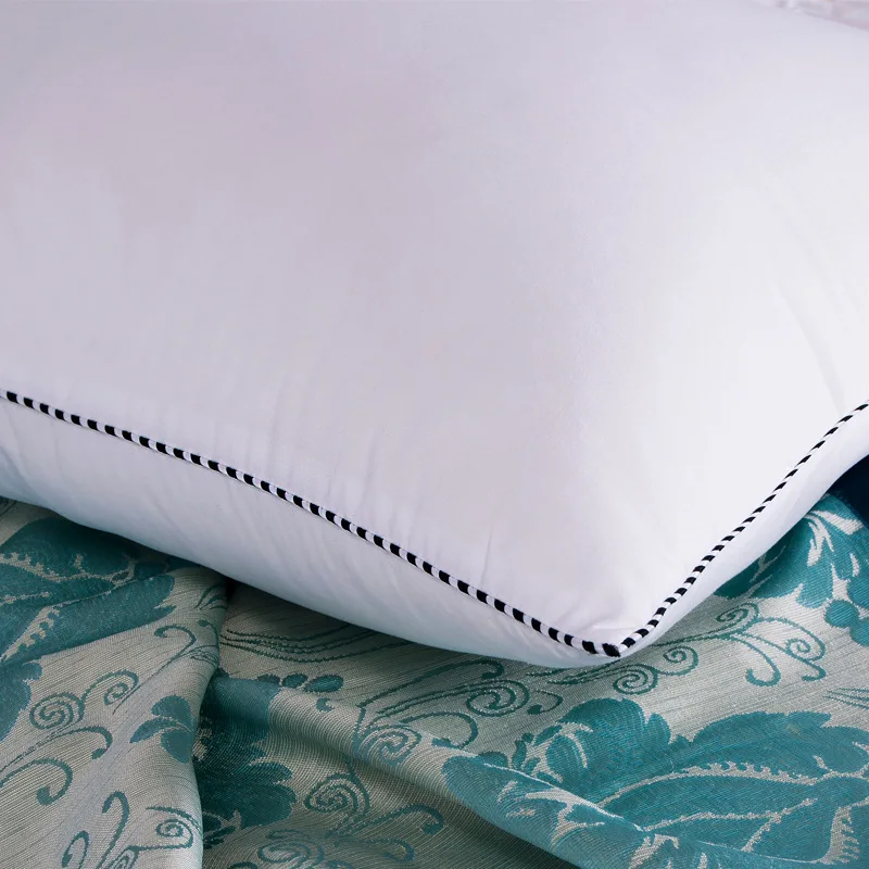 Хлопок белый отель мягкая подушка для сна Здоровый Уход подушка для шеи 42*72 см