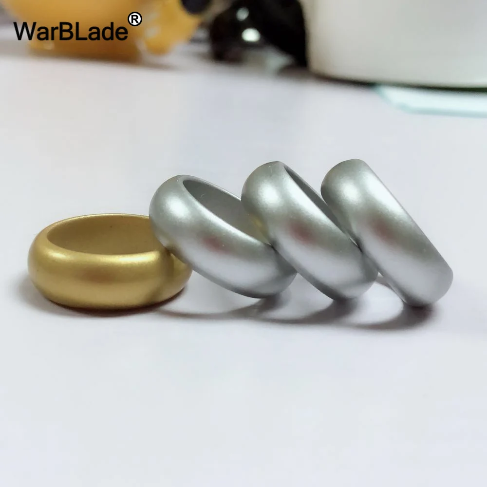 

10pcs/set 6-12 Size Hypoallergenic Flexible Silicone Finger Ring 8mm Gold Silver Color Environmental Rubber Rings For Men Women