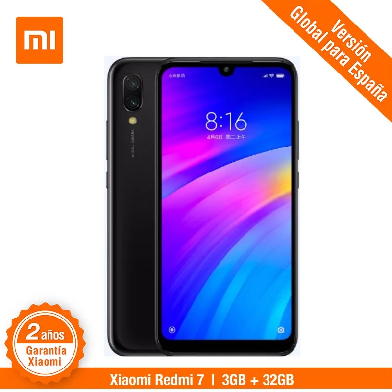 [Versión Global para España] Xiaomi Redmi 7 (Memoria Interna de 32GB, RAM de 3GB, Batería de 4000mah) Smartphone