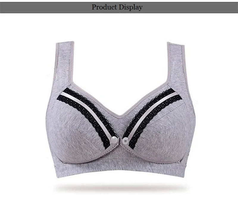 Pure Cotton Maternity Nursing Bras Open Button Lingerie Pregnant Women Underwear Breast Feeding Gravida Clothing