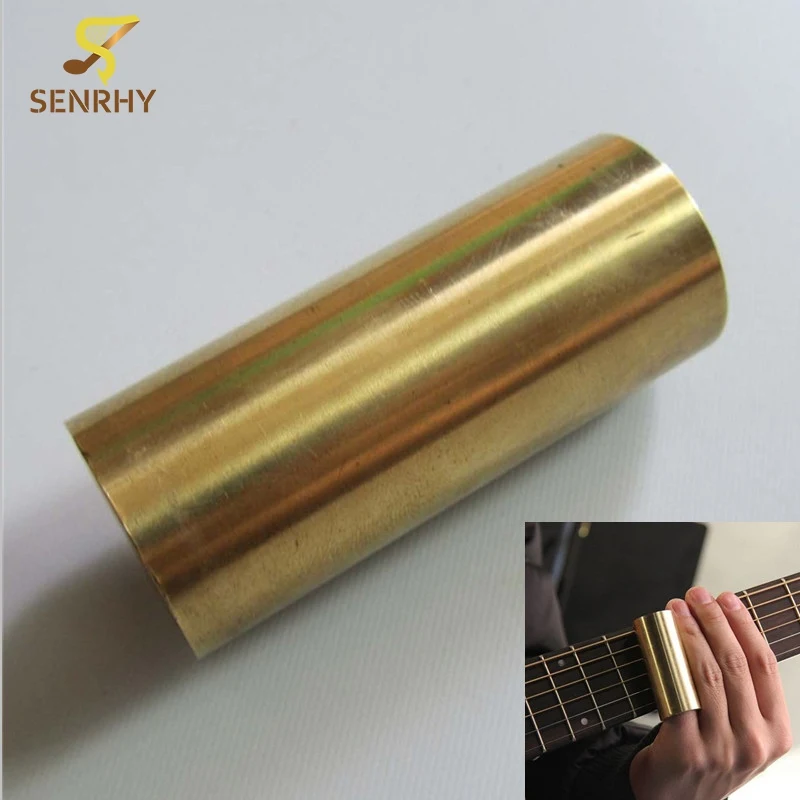 1pcs Brass Steel Length 60mm Diameter 20mm Thickness 2.5mm Guitar Slide