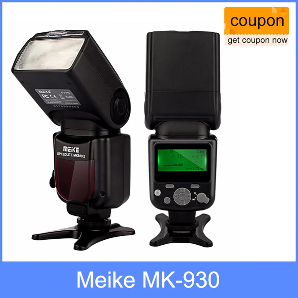 MEIKE новый продукт MK 930 II LCD GN58 Вспышка Speedlite для Canon Nikon Pentax Olympus DSLR камер|speedlite for