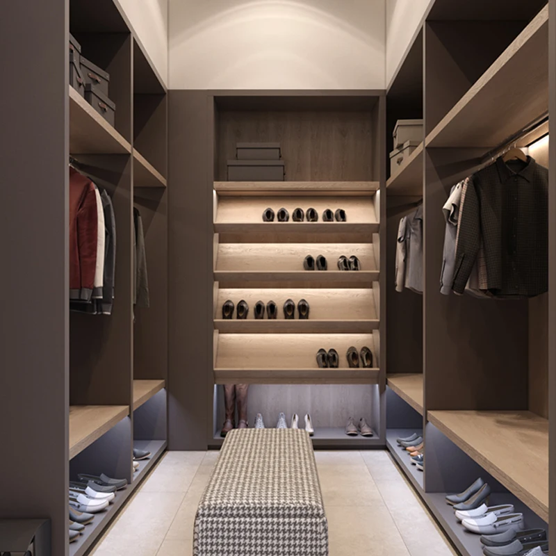 American style closet bedroom walk in wardrobe with sliding door ...