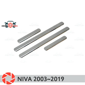 

Door sills for Chevrolet Niva 2003~2019 step plate inner trim accessories protection scuff car styling decoration clear