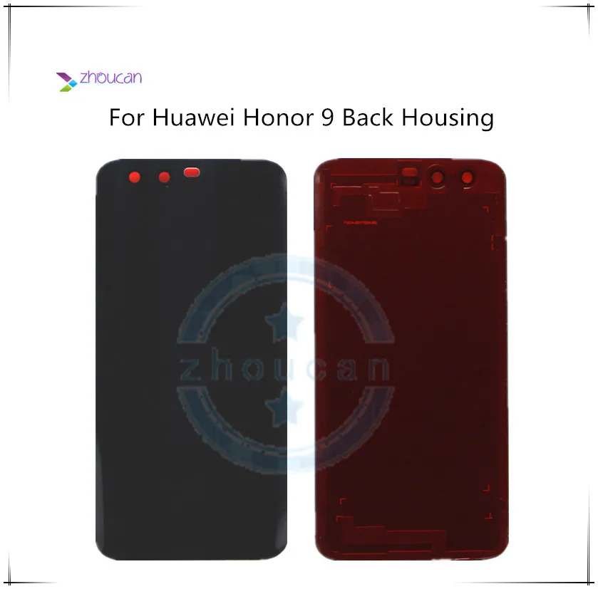 

For Huawei Honor 9 STF-L09 STF-AL00 STF-AL10 STF 3D Glass Back Rear Glass Battery Cover Door case Housing with Adhesive Sticker