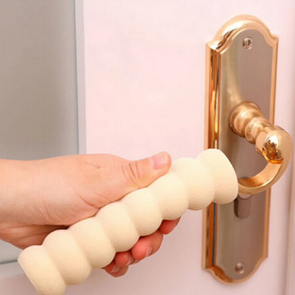 1pc Room Door Knob Covers Pad Cases Spiral Anti Collision Security