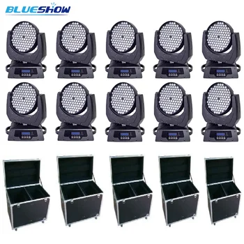 

no tax custom 10pcs+5 flightcase,Focus LED moving head rgbw zoom wash 108x3W stage ktv disco light