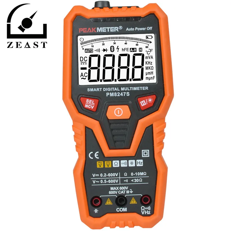 

ZEAST Auto Range Digital Multimeter AC/DC Range Voltage Ammeter Current Meter Hand-held Handy Analog Amp Panel Meter