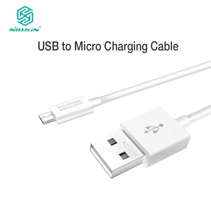 NILLKIN Кабель зарядного устройства микро-usb 5 В/2,1 а(макс.) usb зарядное устройство для мобильных телефонов кабель для передачи данных 100 см цифровой кабель Розничная посылка - Цвет: White