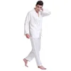Mens Silk Satin Pajamas Set  Pajama Pyjamas Set  PJS  Sleepwear Set Loungewear  U.S.S,M,L,XL,2XL,3XLL,4XL Plus Striped ► Photo 3/6