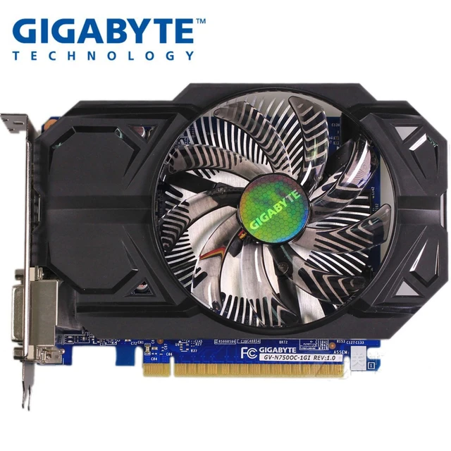 Special Price Used GIGABYTE GTX 750 1G Graphics Card Dual HDMI Dual DVI Short Size For ITX Computer Case Support LOL PUBG CSGO Special Price Used GIGABYTE GTX 750 1G Graphics Card Dual HDMI Dual DVI Short Size For ITX Computer Case Support LOL PUBG CSGO
