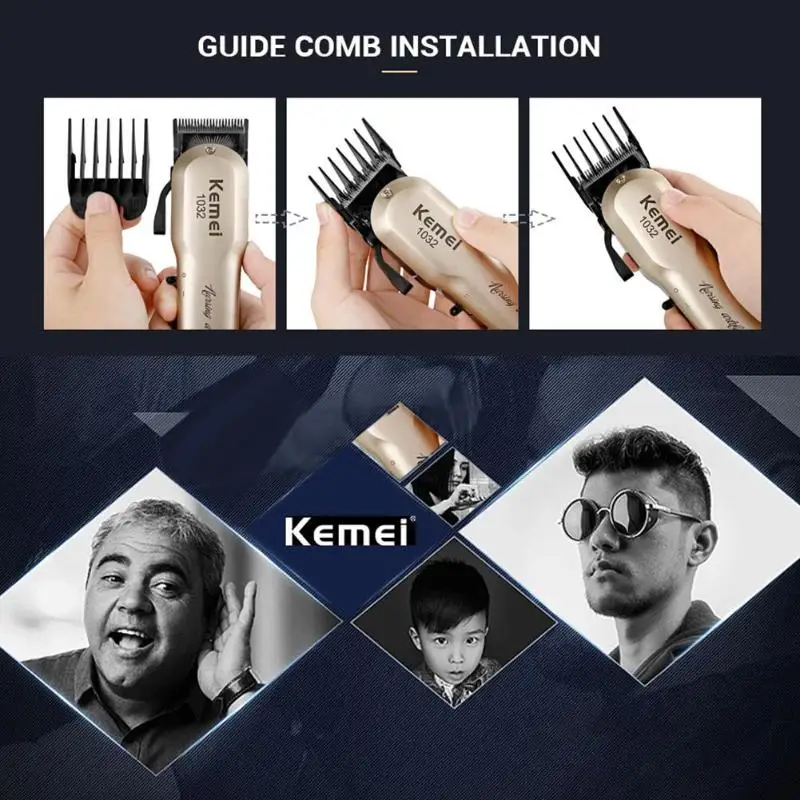 110v-240v Turbocharged rechargeable hair clipper professional hair trimmer for men electric cutter hair cutting machine haircu 4 110v-240v Turbocharged rechargeable hair clipper professional hair trimmer for men electric cutter hair cutting machine haircu 4