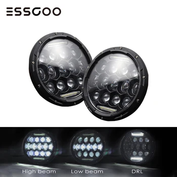 

ESSGOO LED Headlight Work Light 7 Inch Round 300W H4 H13 DRL Hi/Lo Beams Light Bulbs for Car Lamp For Jeep Wrangler TJ/LJ/CJ/JK