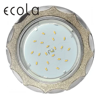 

Ecola gx53 h4 dl3902 glass downlight recessed round star under glass for lamp gx53 circle without reflector 38x133