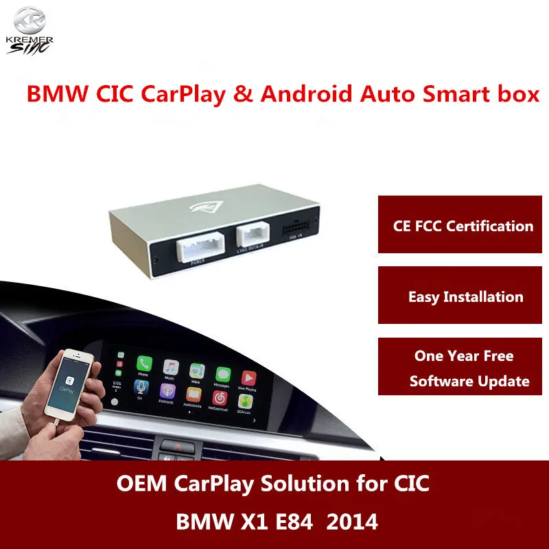 

Aftermarket Carplay for BMW X1 E84 2008-2012 OEM CarPlay Box Android Auto with Rear View Camera BMW Carplay