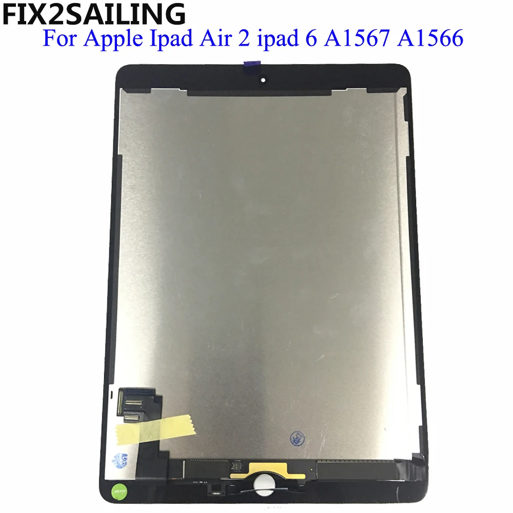 For Apple iPad 6 Air 2 A1567 A1566 9.7'' 100% AAA+ Grade LCD Display Touch Screen Digitizer Assembly Replacement 9.7 For Apple iPad 6 Air 2 A1567 A1566 9.7'' 100% AAA+ Grade LCD Display Touch Screen Digitizer Assembly Replacement 9.7