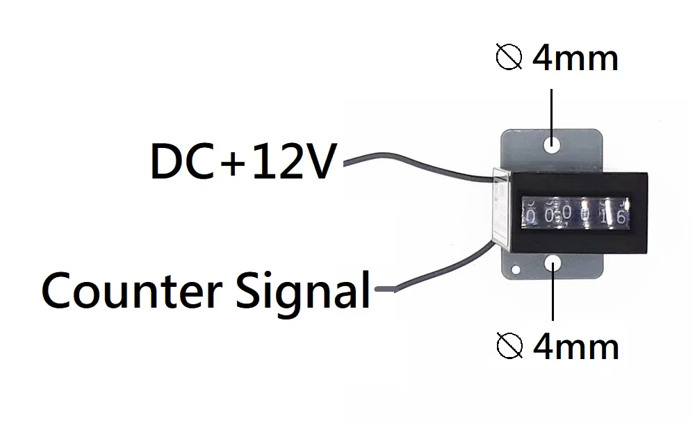 10 шт./партия 6 цифр Аркады счетчик монет+ 12 V, механический счетчик