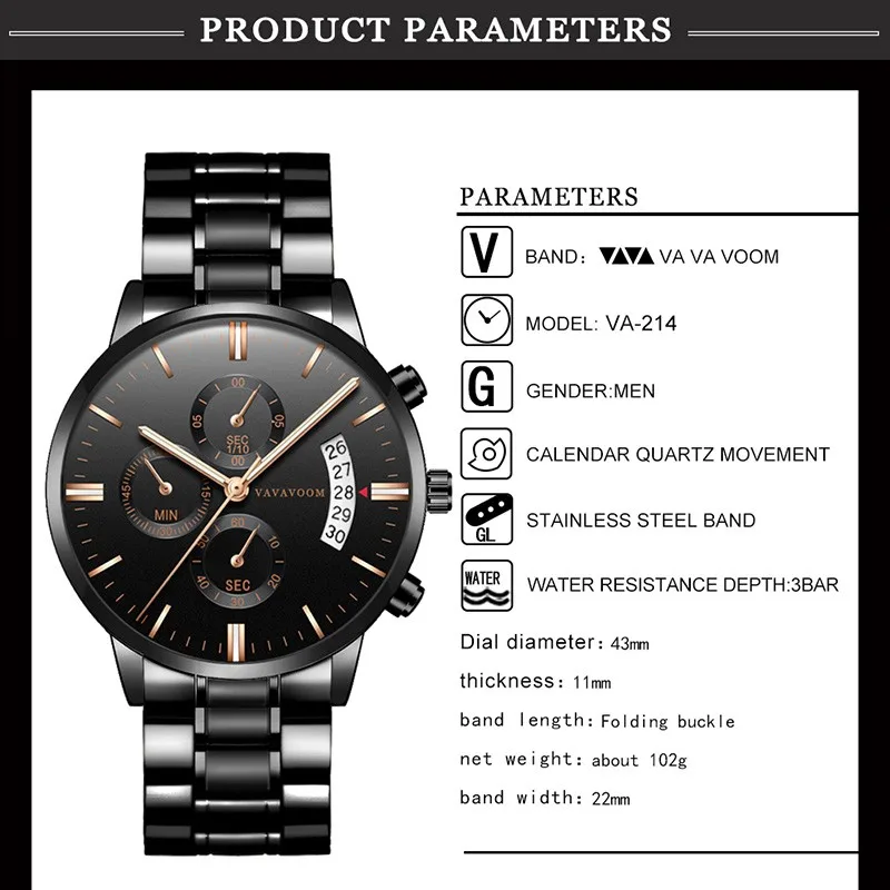 2019 New Men's Watch Stainless Steel Belt Business Quartz Watches Top Luxury Brand Sport relogio masculino watereproof reloj 2019 New Men's Watch Stainless Steel Belt Business Quartz Watches Top Luxury Brand Sport relogio masculino watereproof reloj