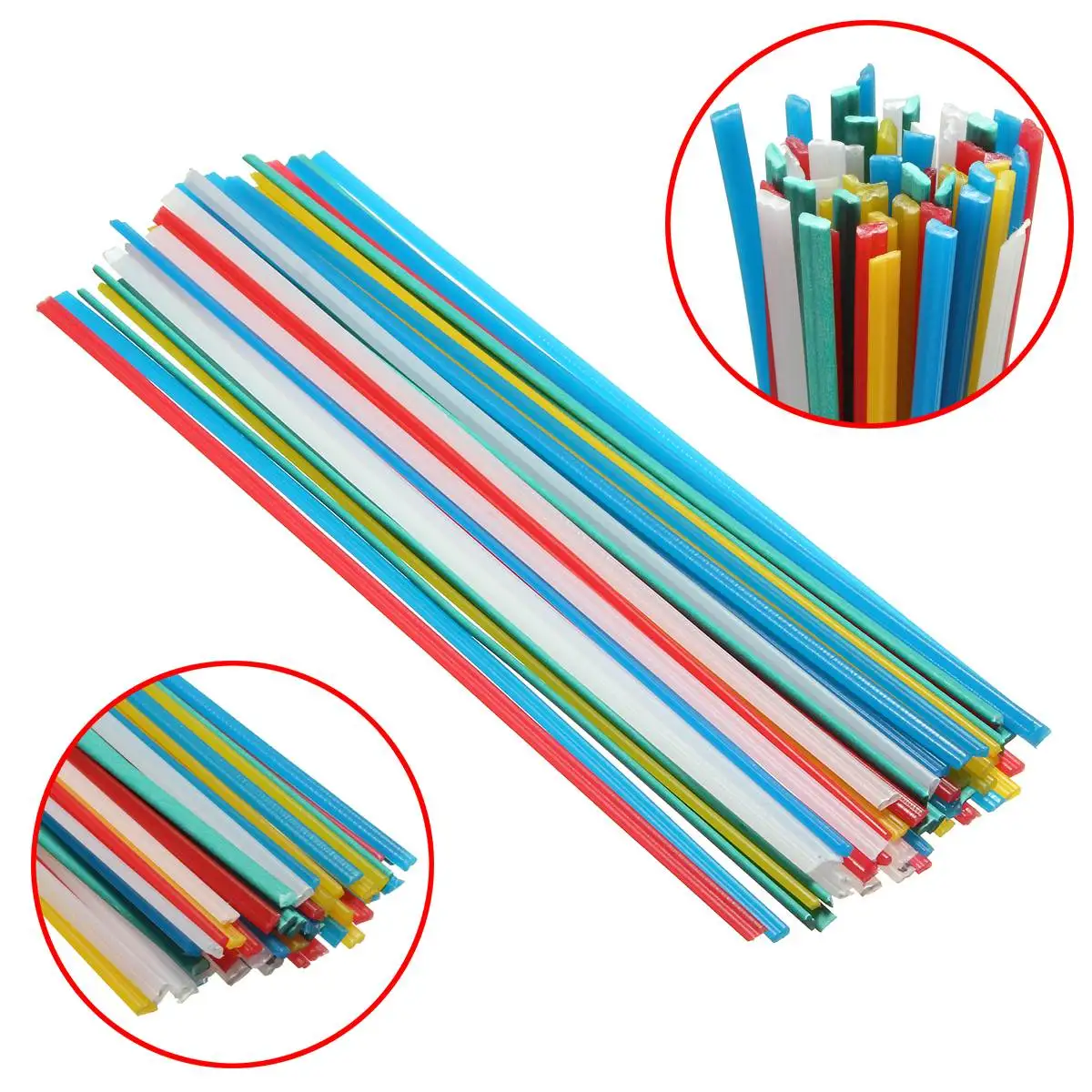 Buy 50pcs New Plastic Welding Rods 5 Color Welder