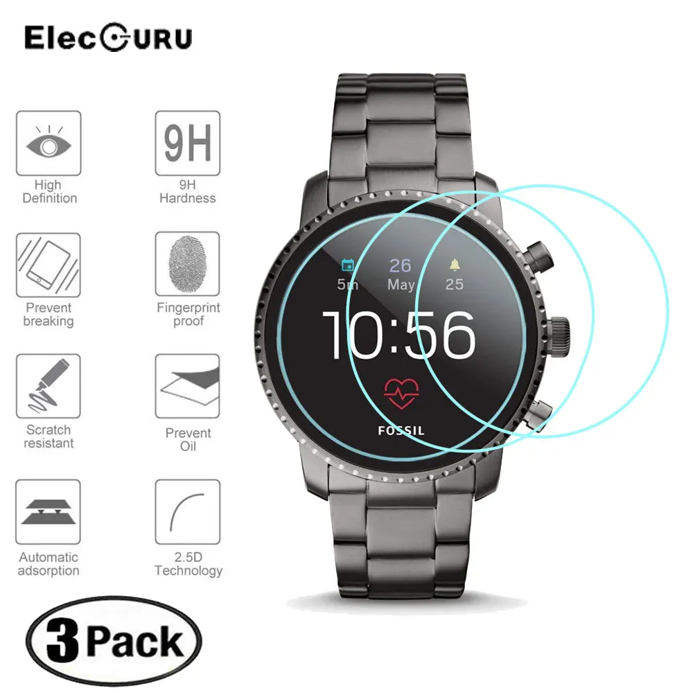 3 шт для Fossil Q исследователь HR Gen 4 закаленное стекло Защита экрана Защитная пленка