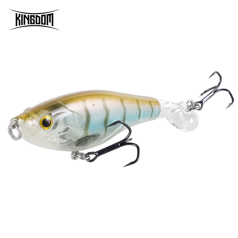 Kingdom Fishing Lures 110mm 90mm Floating Topwater Baits Soft Spinning Propeller 