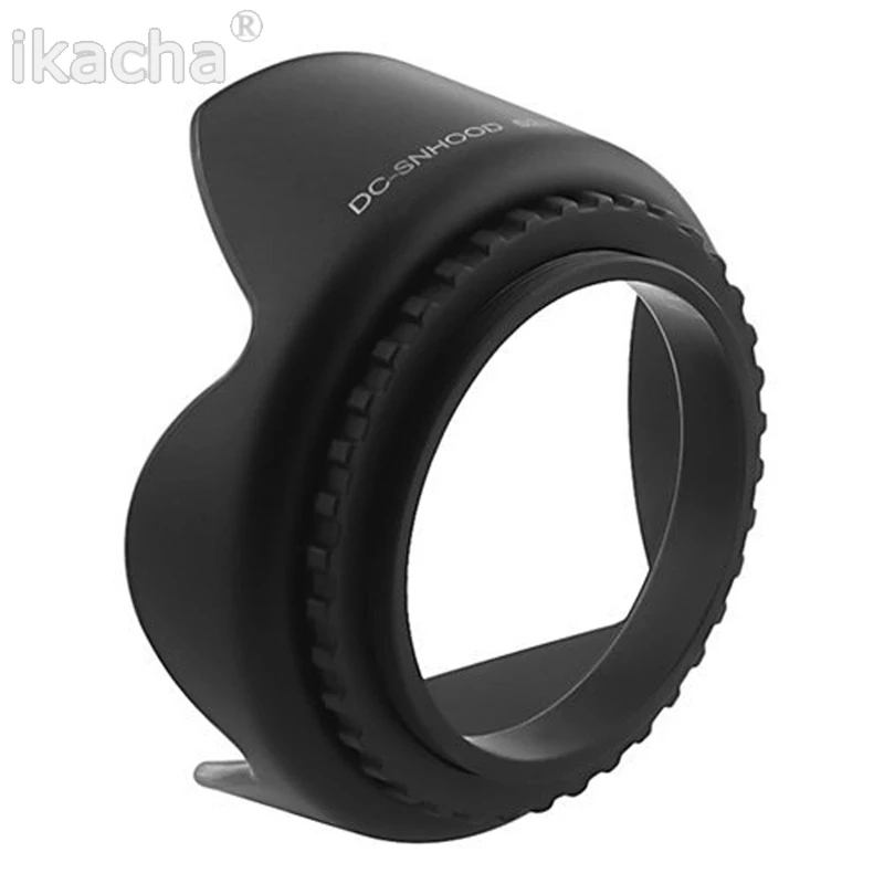 Universal Petal Lens Hood 49mm-82mm Screw-in Tulip Flower Filter Thread Camera