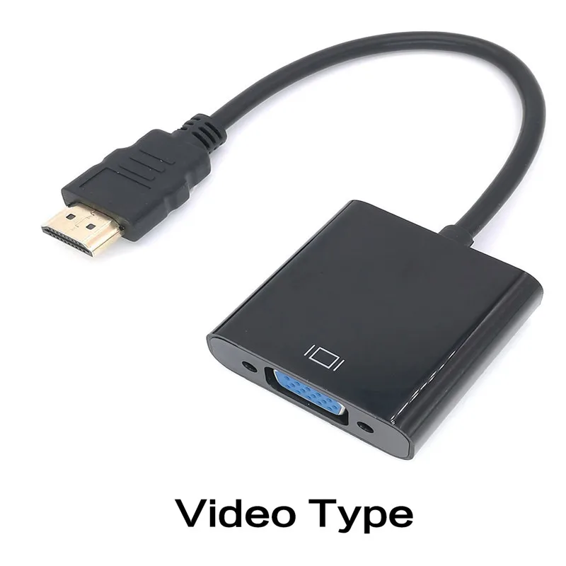 

1080P male to female hdmi to vga converter with audio cable hdmi to vga adapter for Video Audio Adaptor for PS4 TV box Laptop