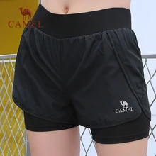 CAMEL спортивные женские свободные повседневные летние дышащие быстросохнущие шорты для йоги, бега, фитнеса, тренировок